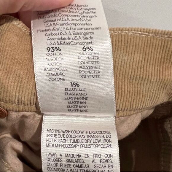 MOTHER NWT corduroy Denim Insider Step Fray - Picture 9 of 10